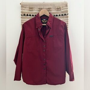 Harley-Davidson Long sleeve Button Down Maroon Shirt